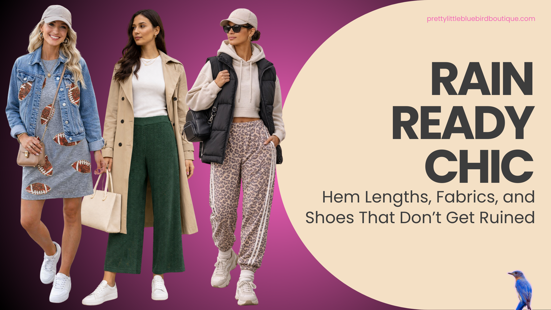 Rain-Ready Chic: Hem Lengths, Fabrics, and Shoes That Don’t Get Ruined